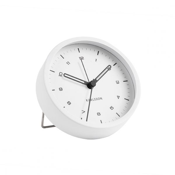 Karlsson Alarm Clock Tinge White | Allium Interiors