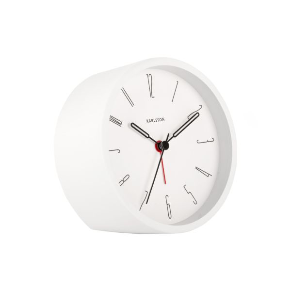 Karlsson Alarm Clock Belle White | Allium Interiors