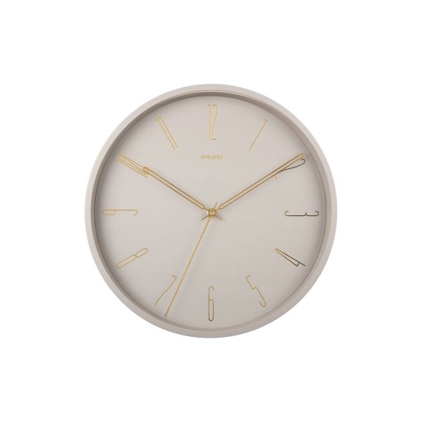 Karlsson Clock Belle Numbers Grey | Allium Interiors