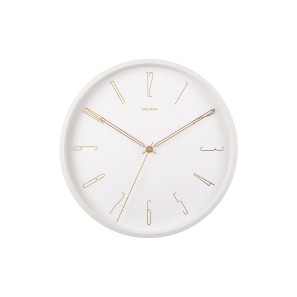 Karlsson Clock Belle Numbers White | Allium Interiors