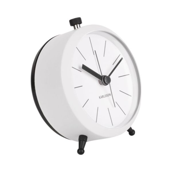 Karlsson Alarm Clock Button White | Allium Interiors