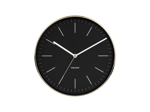 Karlsson Clock Minimal Black | Allium Interiors