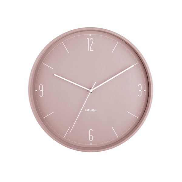 Karlsson Clock Numbers & Lines Pink | Allium Interiors