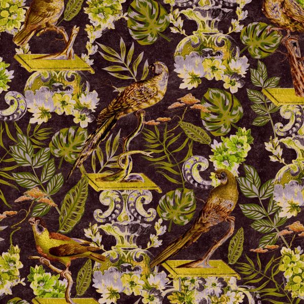Mind The Gap Wallpaper La Voliere Dark | Allium Interiors