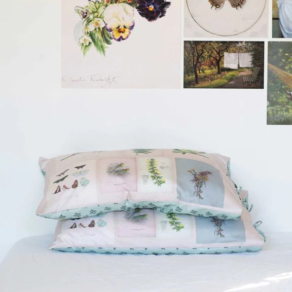 Lazybones Pillowcase Set Scrapbook | Allium Interiors