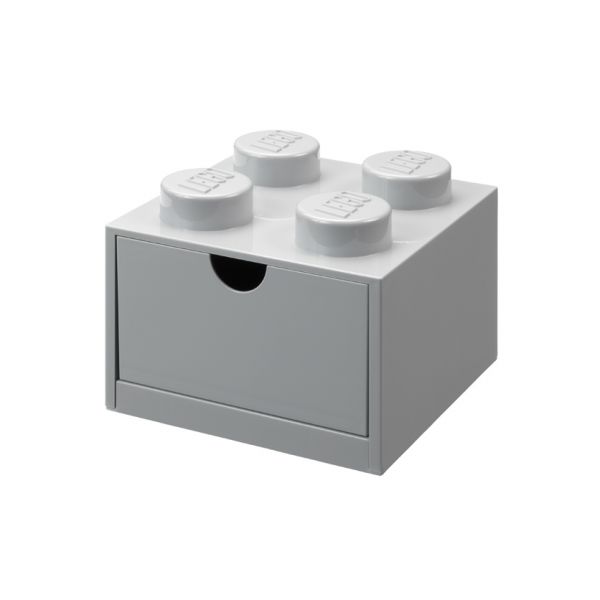 Lego Desk Drawer 4 Brick Grey | Allium Interiors