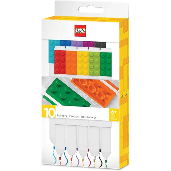 Lego Stationery Marker Pens 10 Pack | Allium Interiors