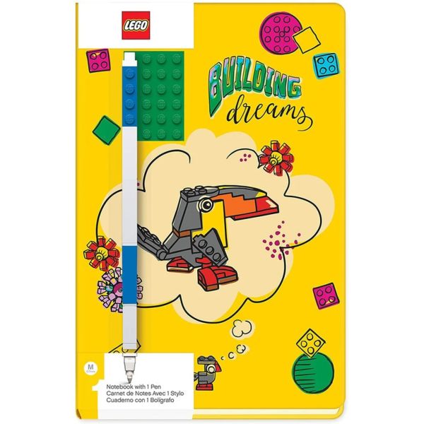 Lego Stationery Notebook & Pen Building Dreams | Allium Interiors