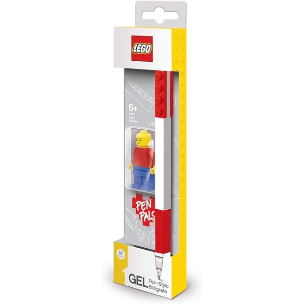 Lego Stationery Gel Pen Red with Minifigure | Allium Interiors