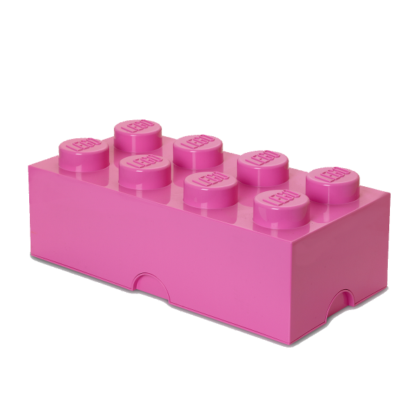 Lego Storage Brick 8 | Pink | Allium Interiors
