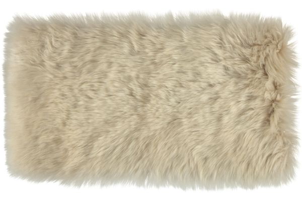New Zealand Long-wool Sheepskin Cushion Linen | Allium Interiors