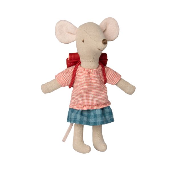 Maileg Mouse Tricycle Big Sister Red Bag | Allium Interiors