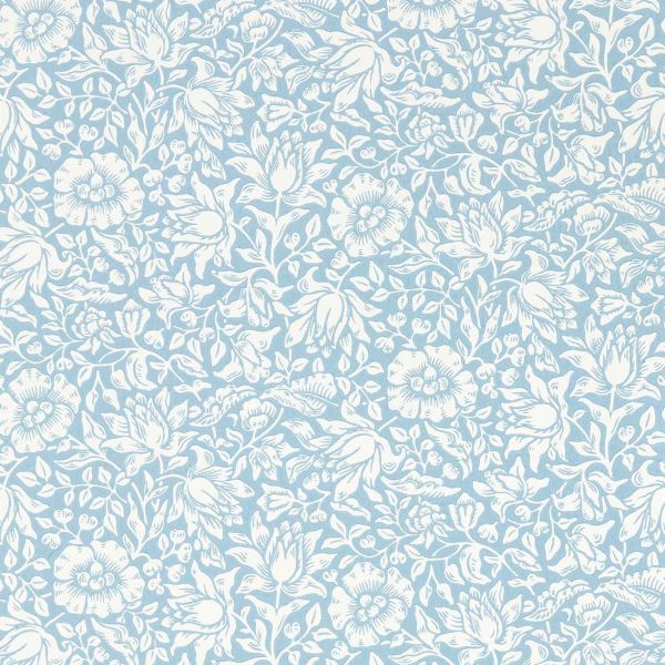 Morris & Co. Wallpaper Mallow Powder Blue | Allium Interiors