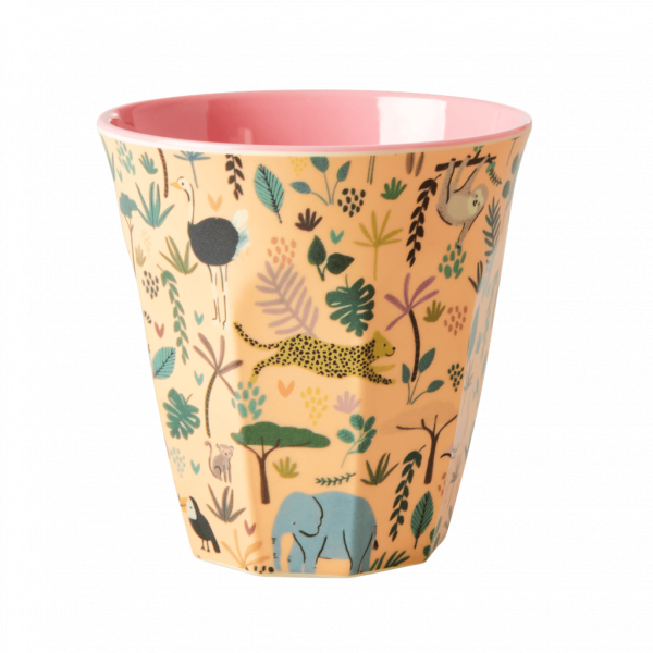Rice Melamine Cup Two Tone Funky Jungle Pink | Allium Interiors
