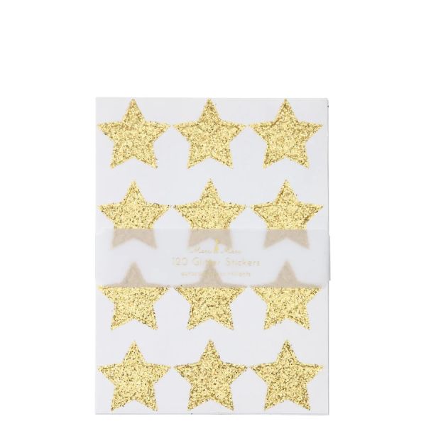 Meri Meri Sticker Sheets Gold Star Glitter | Allium Interiors