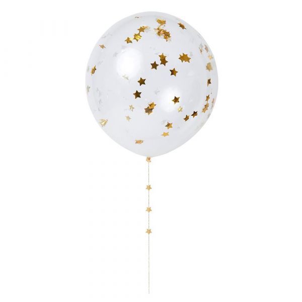 Meri Meri Gold Confetti Balloon Kit | Allium Interiors