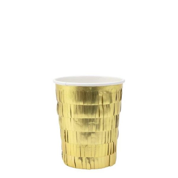 Meri Meri Gold Fringe Cup | Allium Interiors