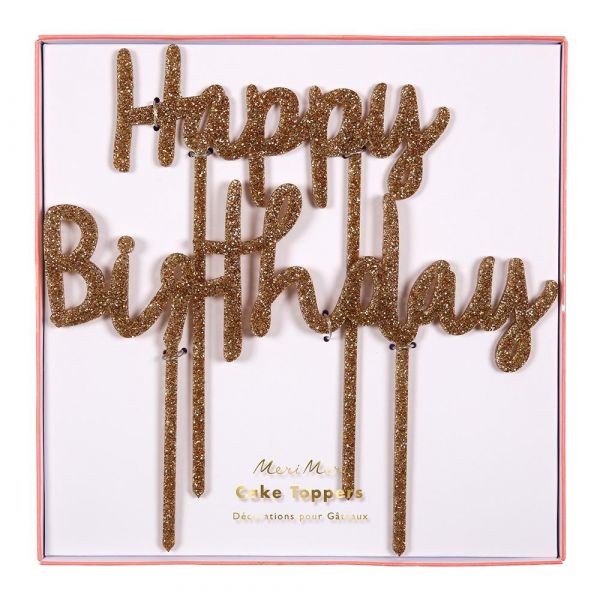 Meri Meri Happy Birthday Cake Topper | Allium Interiors