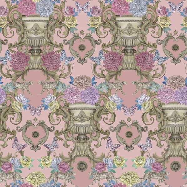 Matthew Williamson Wallpaper Chateau Pink | Allium Interiors