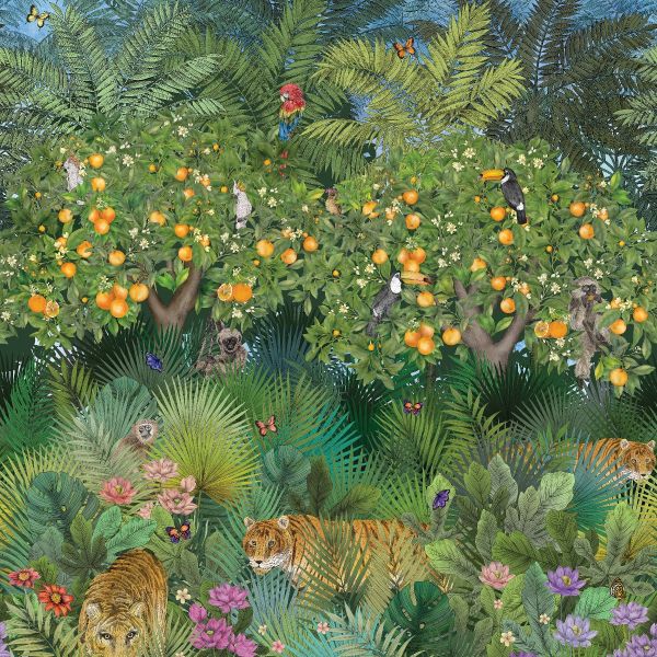 Matthew Williamson Wallpaper Tiger Grove | Allium Interiors