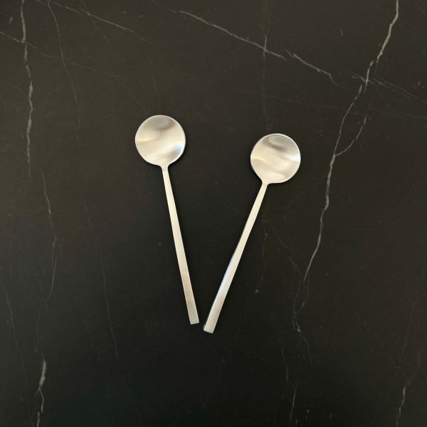 Nel Lusso Oro Condiment Spoon Silver | Allium Interiors