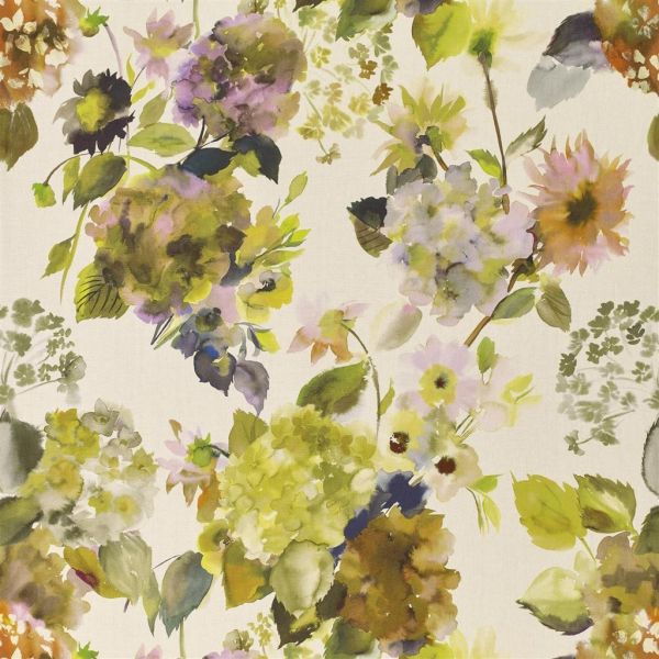 Designers Guild Fabric Palace Flower Grande Moss | Allium Interiors
