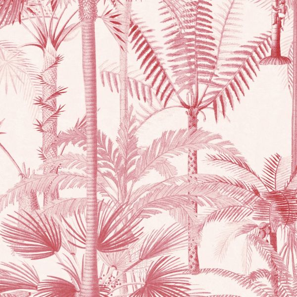 Mind The Gap Wallpaper Palmera Cubana Pink | Allium Interiors