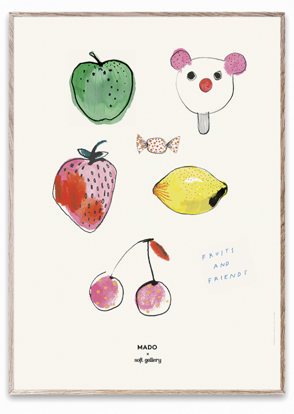 Paper Collective Poster MADO x Soft Gallery | Fruit & Friends | Allium Interiors