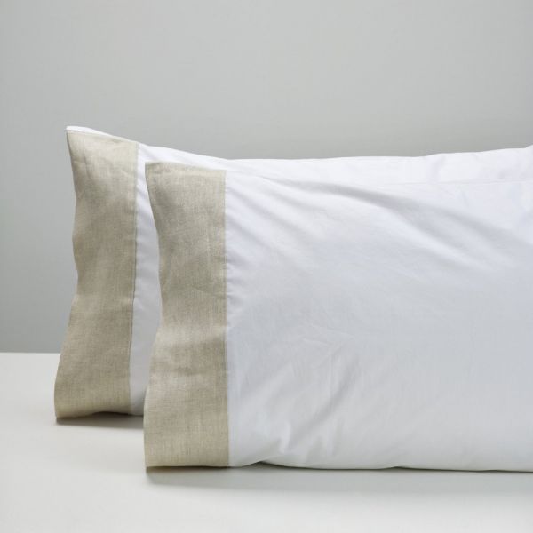 Thread Design Natural Linen Cuff Pillowcase | Allium Interiors