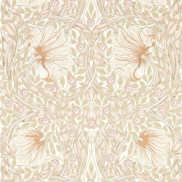 Morris & Co. Wallpaper Pimpernel Cochineal/Pink | Allium Interiors