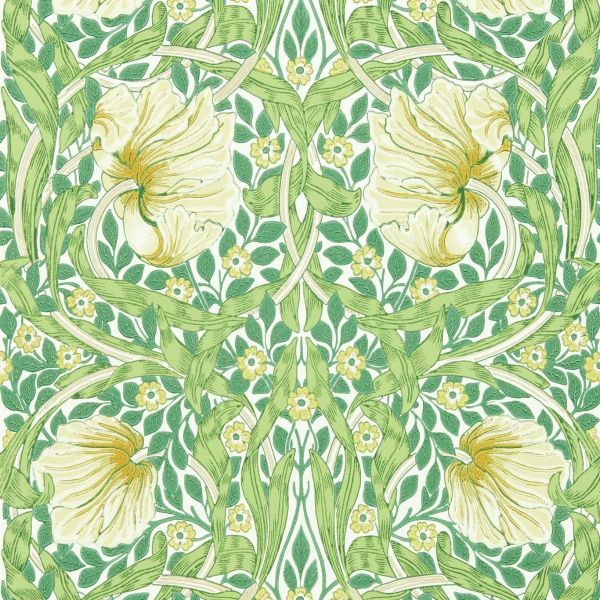 Morris & Co. Wallpaper Pimpernel Weld/Leaf Green | Allium Interiors