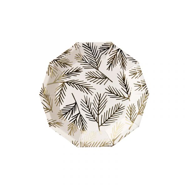 Meri Meri Gold Pine Plate Canapé | Allium Interiors