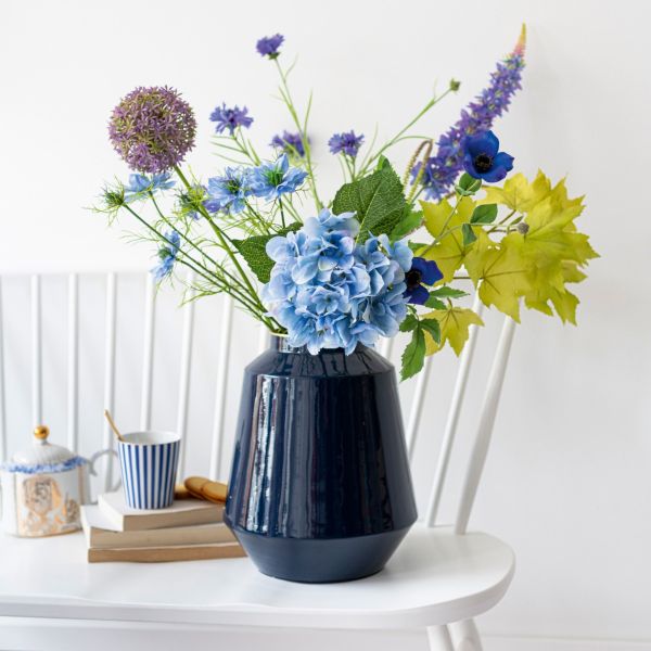 Pip Studio Vase Metal Blue 29cm | Allium Interiors