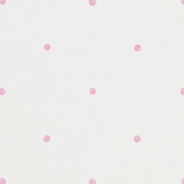 Sanderson Wallpaper Polka Pink/Cream | Allium Interiors
