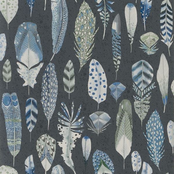 Designers Guild Wallpaper Quill Cobalt  | Allium Interiors