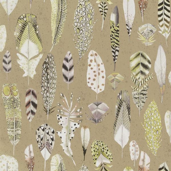 Designers Guild Wallpaper Quill Gold | Allium Interiors