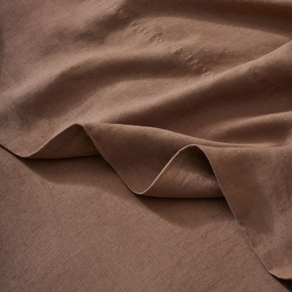 Weave Ravello Linen Flat Sheet Sheet Biscuit | Allium Interiors