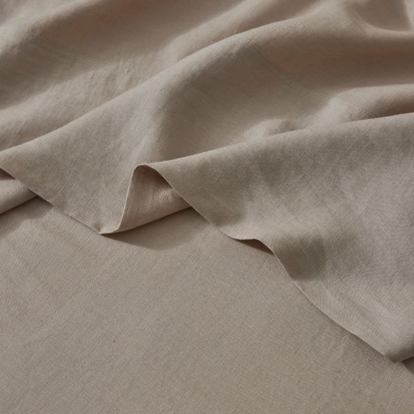 Weave Ravello Linen Flat Sheet Sheet Shell | Allium Interiors