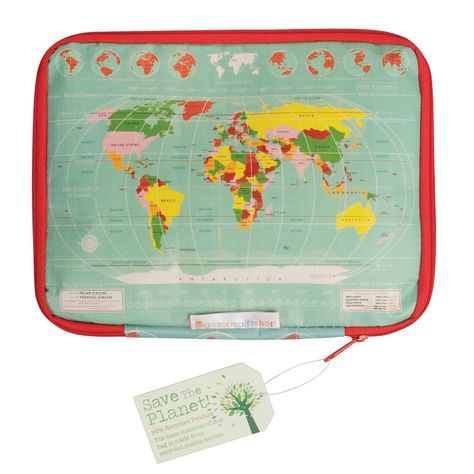 Rex Tablet Case Vintage World Map | Allium Interiors