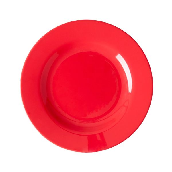 Rice Melamine Side Plate Yippee Red | Allium Interiors