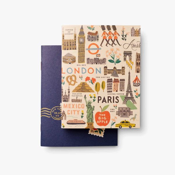 Rifle Paper Co. Notebooks Set/2 Small Bon Voyage | Allium Interiors