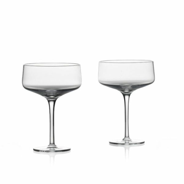 Zone Denmark Rocks Martini/Coupe Glasses | Allium Interiors