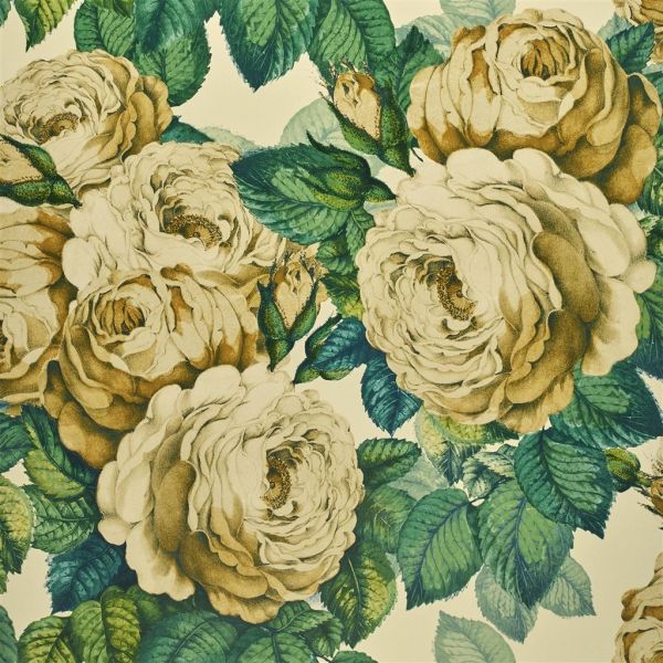 John Derian Wallpaper The Rose Sepia | Allium Interiors
