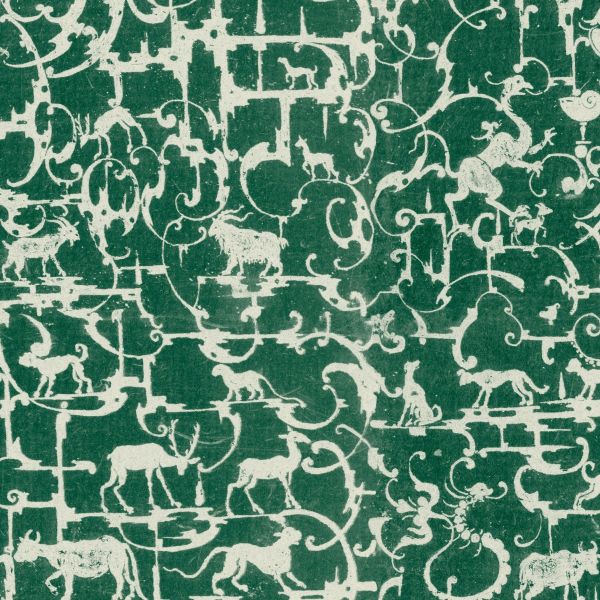Mind The Gap Wallpaper Royal Hunting Racing Green | Allium Interiors