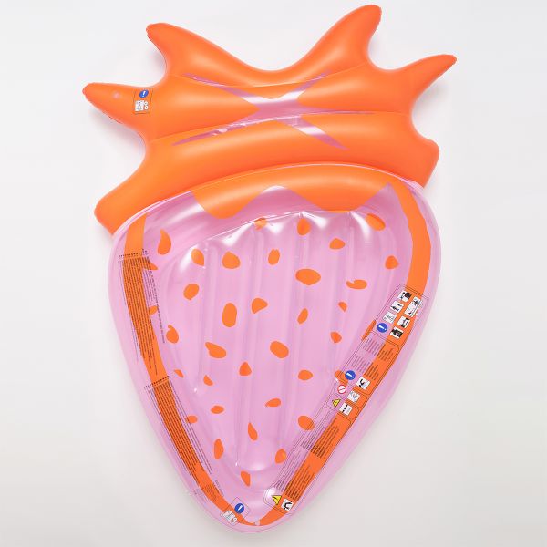 Sunnylife Inflatable Luxe Lie-On Strawberry Pink Berry | Allium Interiors