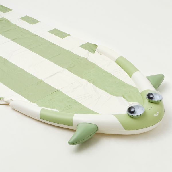 Sunnylife Kids Inflatable Slip And Slide Shark Tribe Khaki | Allium Interiors
