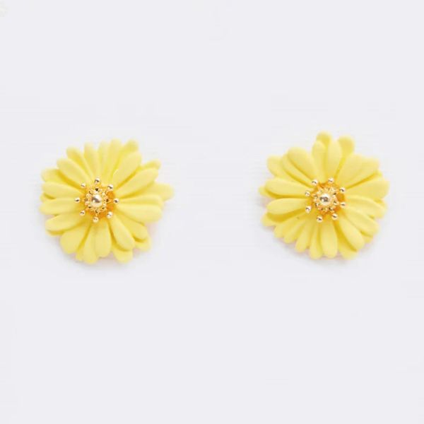 Stella+Gemma Earring Daisy Flower Yellow | Allium Interiors