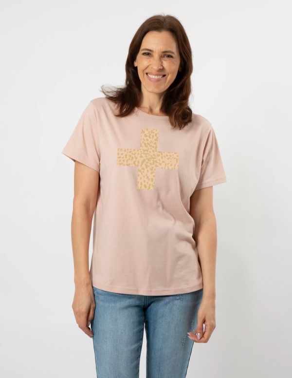 Stella+Gemma T Shirt Ace Rose Bronze Safari Cross | Allium Interiors