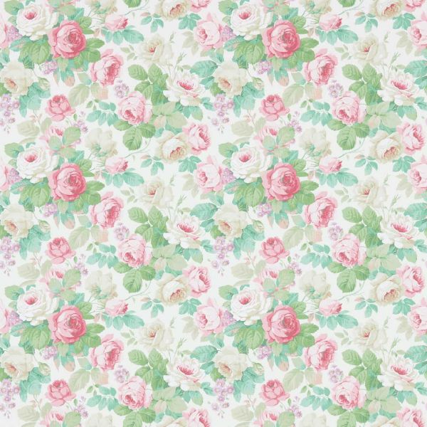 Sanderson Wallpaper Chelsea Pink/Celadon | Allium Interiors