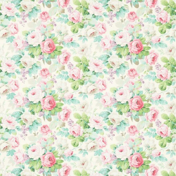 Sanderson Fabric Chelsea Pink/Celadon | Allium Interiors